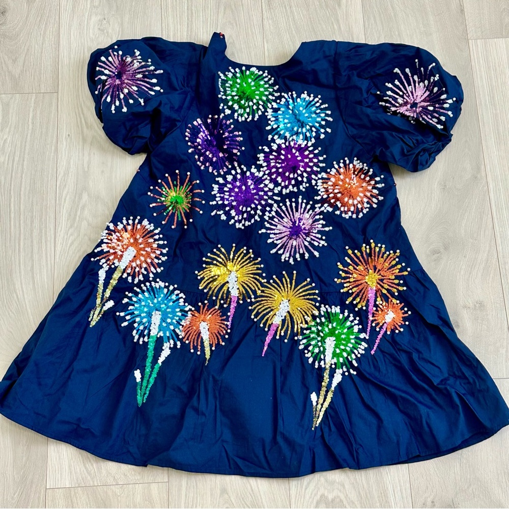 NWOT | Queen of Sparkles | Fireworks Embellished Dress